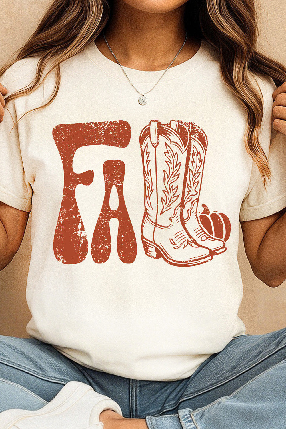 White FALL Boots Cracking Heat Transfer Printing Graphic T Shirt Graphic Tees 02ae1f48b00ff03a