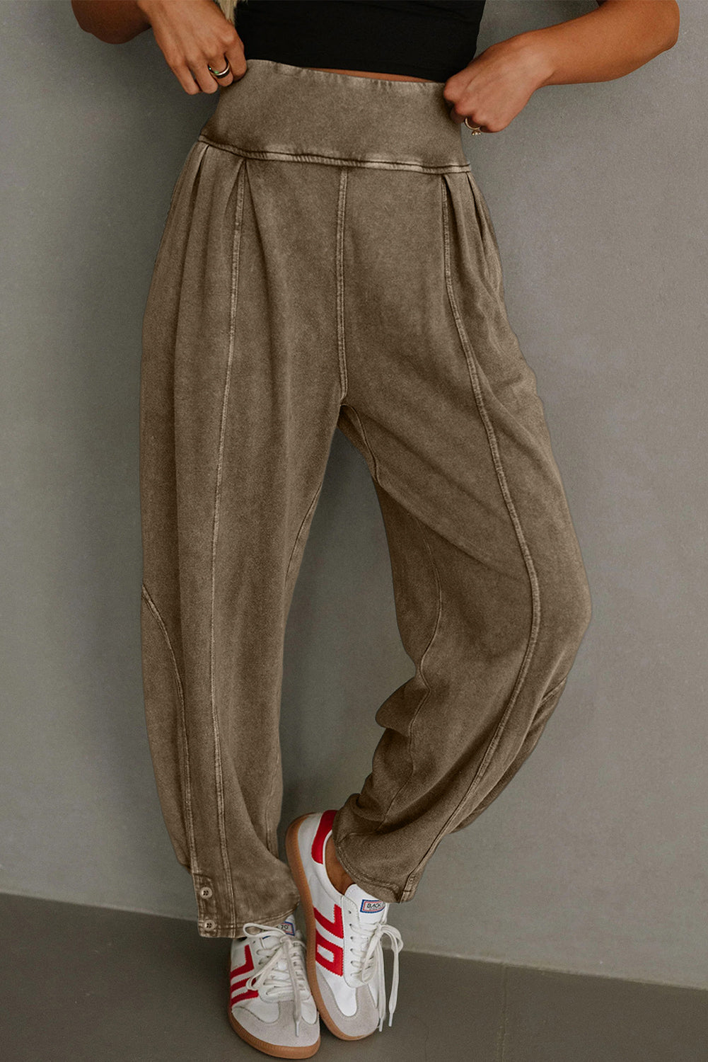 Elmwood Mineral Wash Jogger Style High Waist Pants Pants 03f9b9cbdec98135