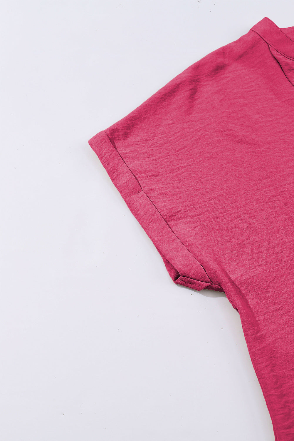 Black Notched Neck Batwing Sleeve Blouse Blouses 0457b4c243f7e41c