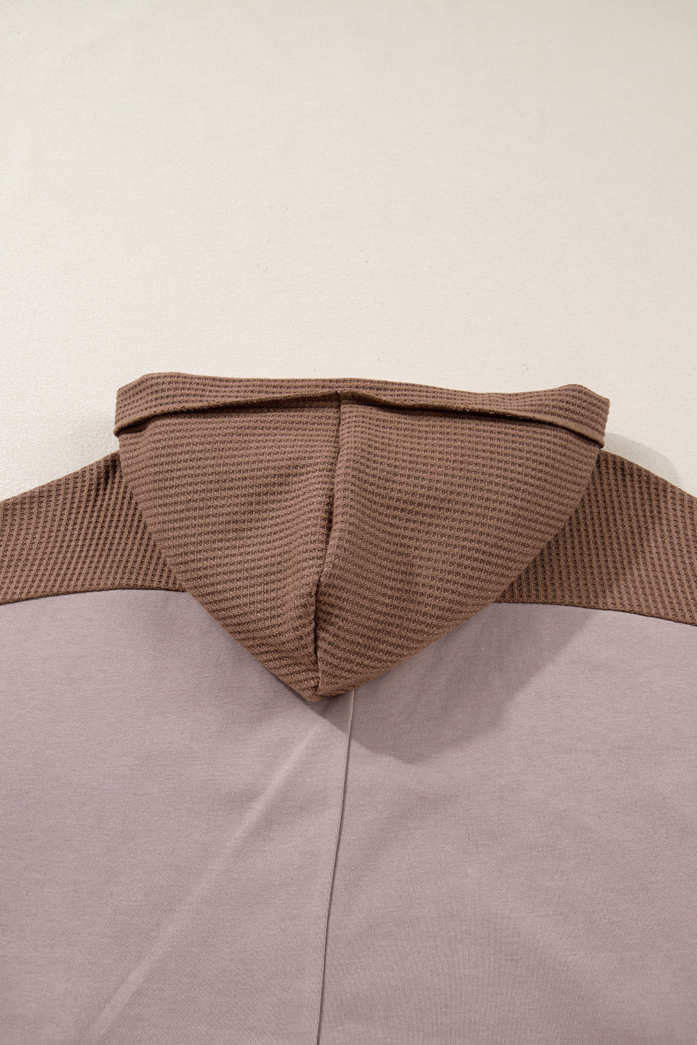 Goat Waffle Patchwork Exposed Seam Oversized Hoodie Sweatshirts & Hoodies 0a85514f94285961