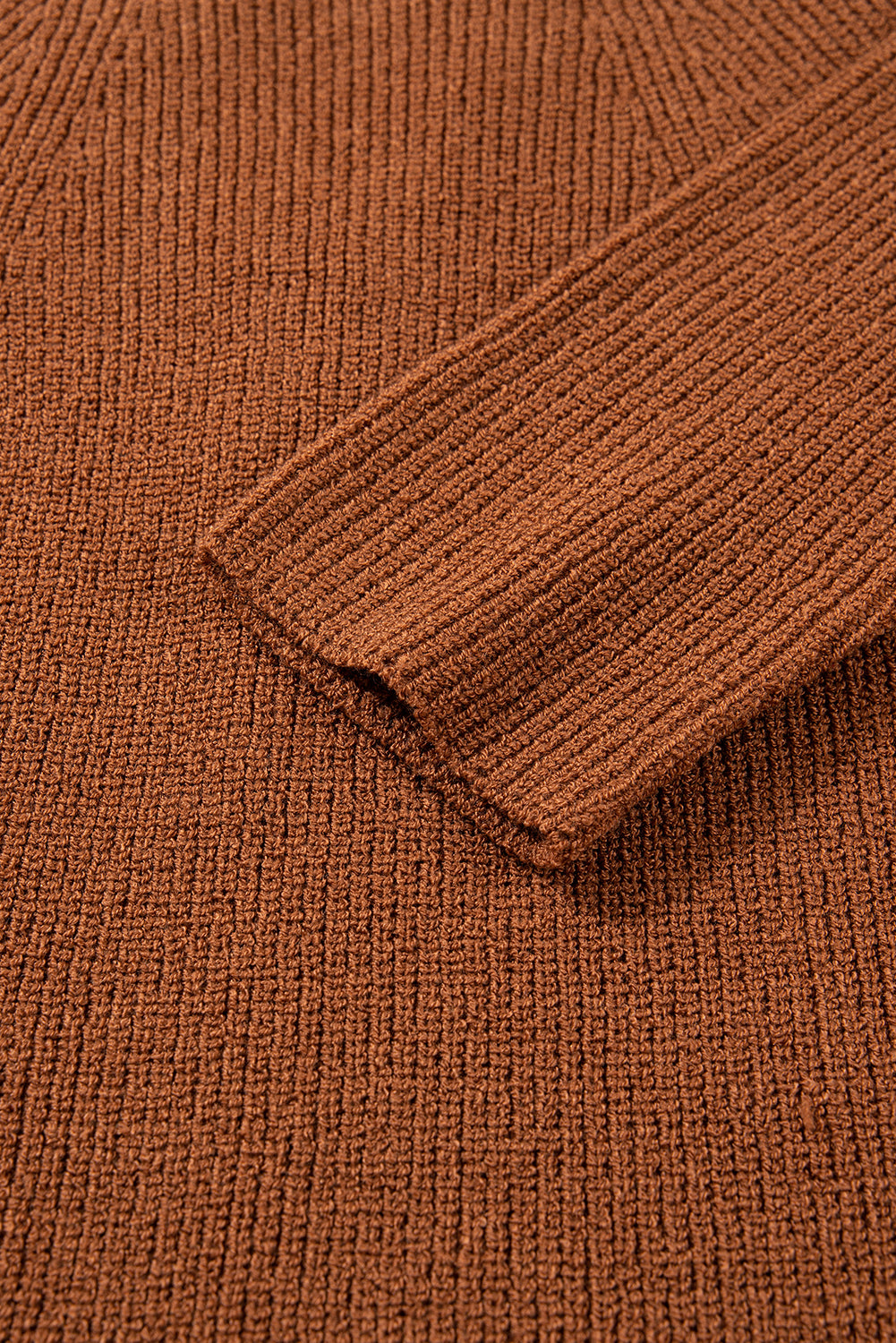 Chestnut Contrast Color V Neckline Knit Cardigan Cardigans 0d88f829a232c8e7