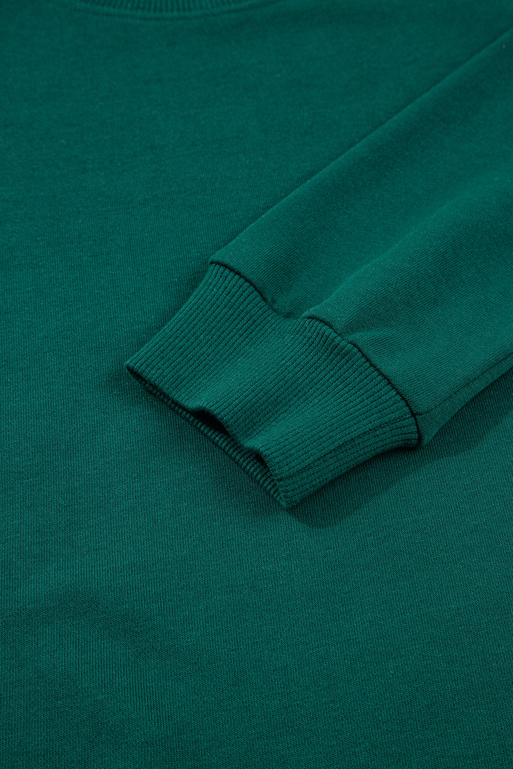 Sea Green Solid Color Pullover Top Varsity Stripe Detail Loose Drawstring Pants Set Two Piece Pants Sets 0eaffeb61a2fdf83