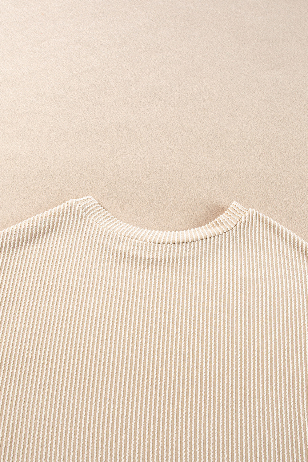 Carbon Grey Corded Long Sleeve Top and High Waist Shorts Set Two Piece Shorts Sets 0ec0924f09c5cc33