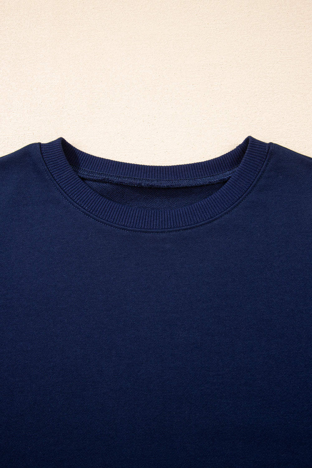 Sky Blue Varsity Stripe Detail Drop Shoulder Pullover Mini Skort Set Two Piece Shorts Sets 0edb5096229905d8