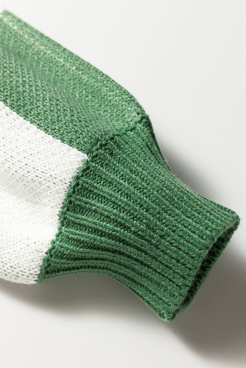 Mist Green Checkered V-Neck Collared Pullover Sweater Sweaters 137fd00341ca070c