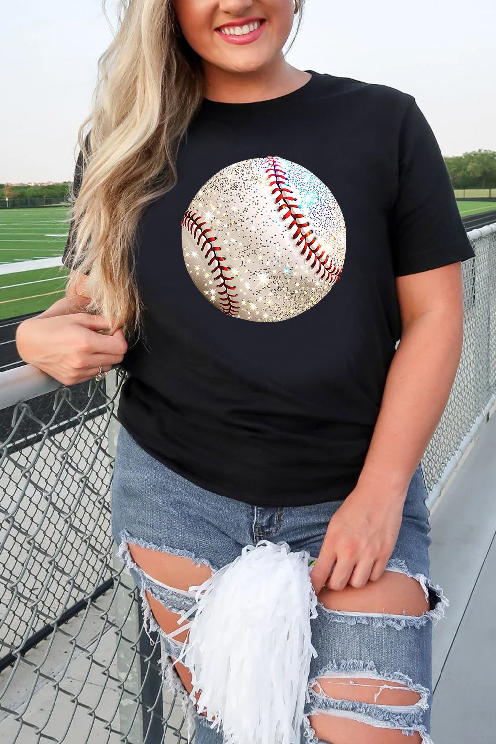 Black Heat Transfer Baseball Heat Transfer Printing Cotton Blend T Shirt Graphic Tees 155475db0f57c699