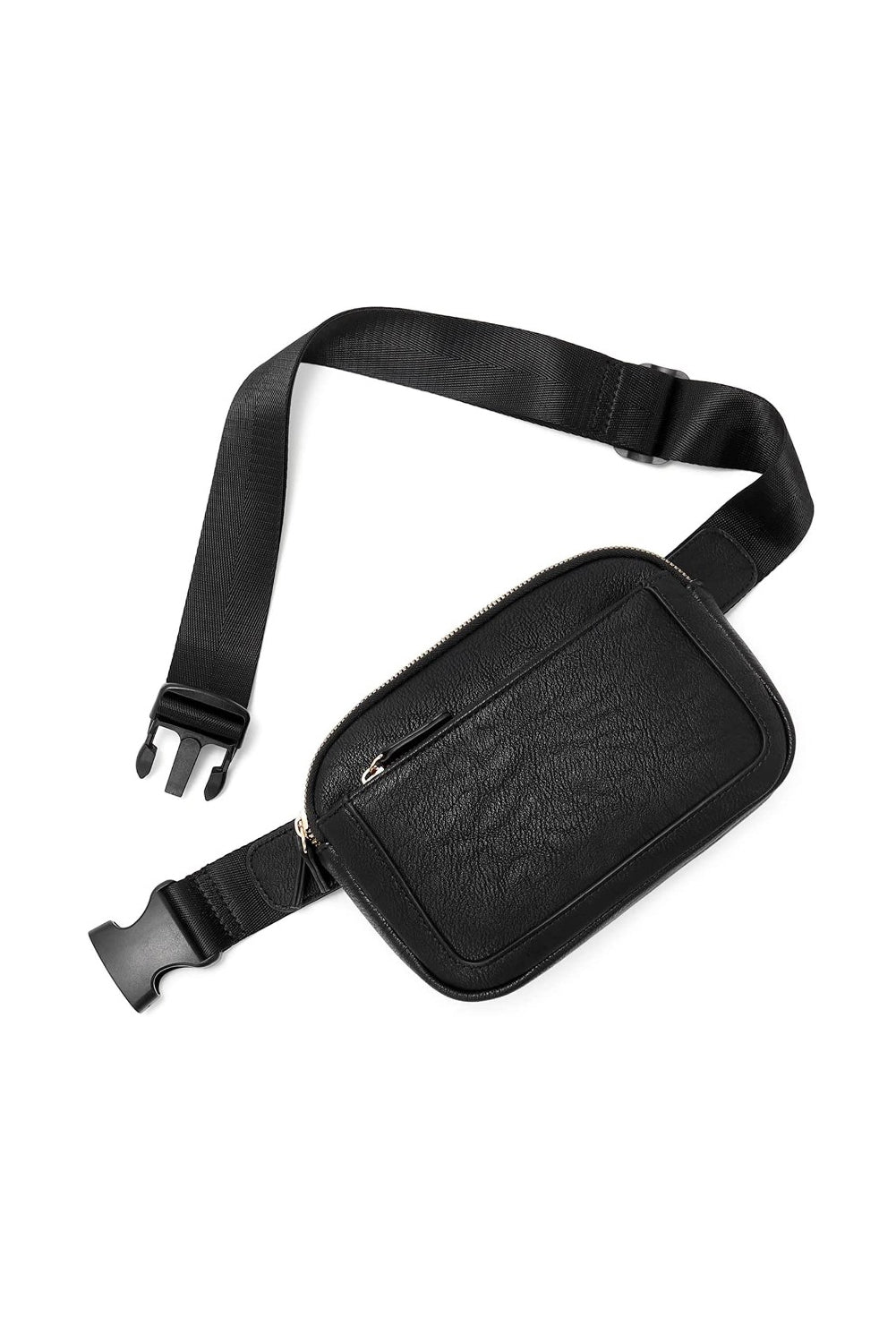 Black Minimalist Multi-zipped Crossbody Bag Crossbody Bags 21f32babe551ffd6