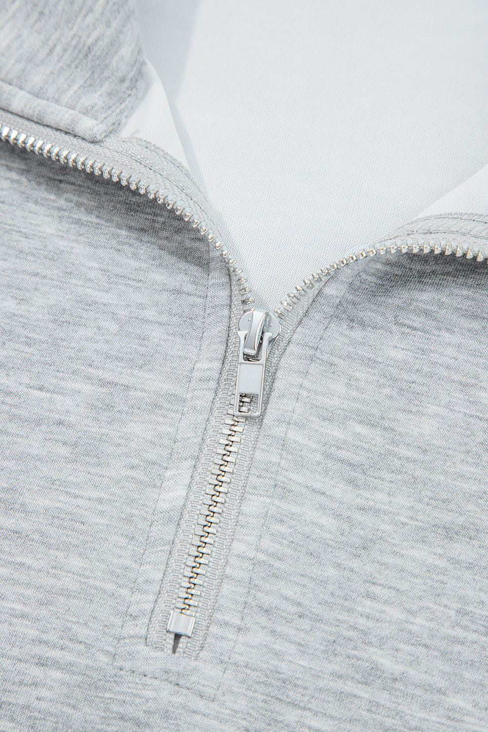 Black Zip Collar Long Sleeve Top Drawstring Pants Set Two Piece Pants Sets 2f268b4d02d2fb23