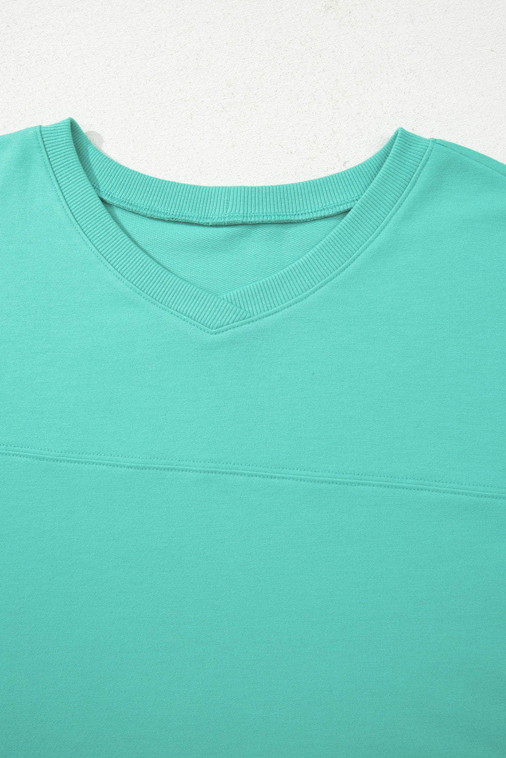 Sea Green Solid Color Plus Size Pullover and Loose Shorts Set Plus Size Matching Sets 36b0512a7ec76407