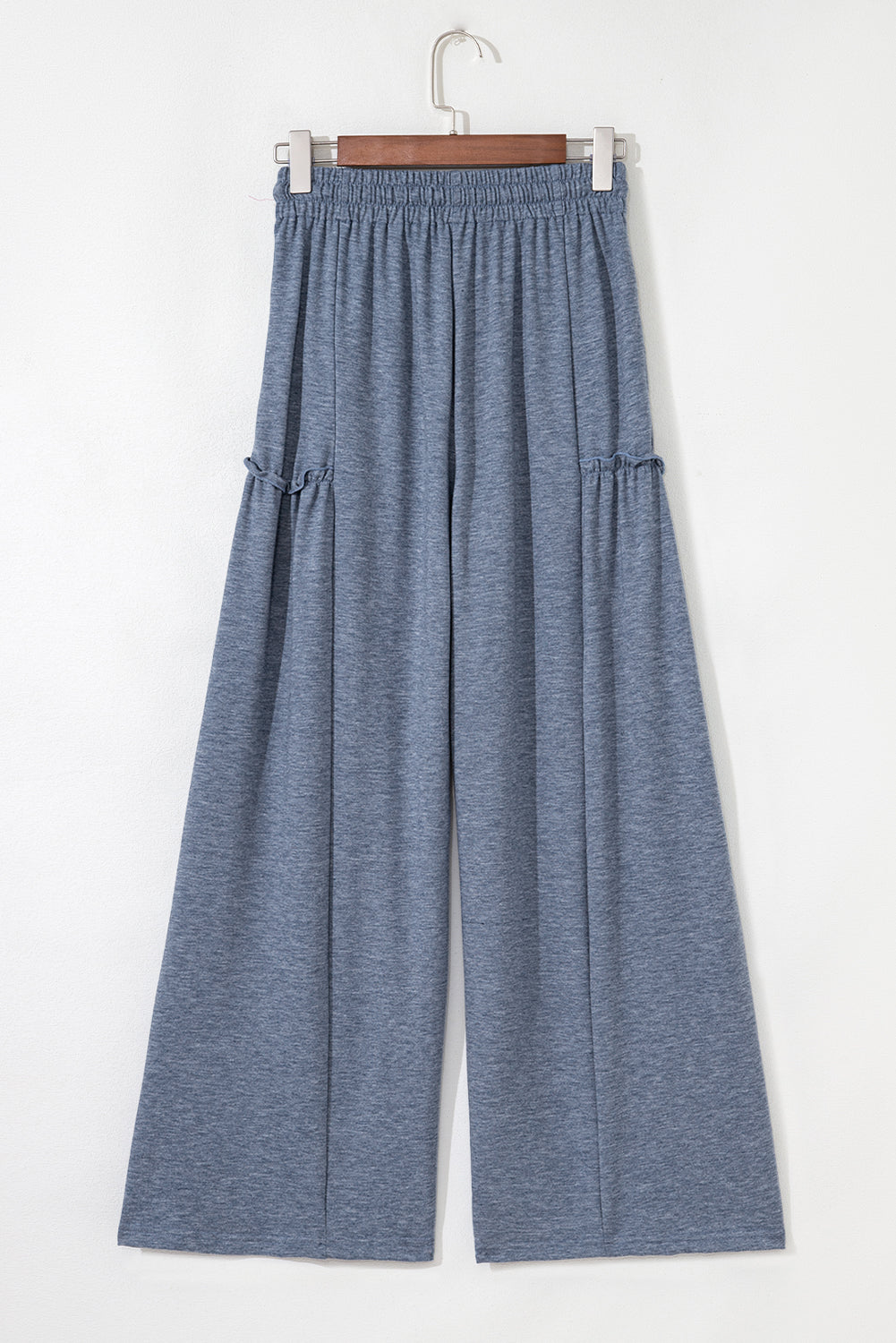 High-rise Frill Detail Wide Leg Loose Pants Pants 3a242ceae8872c29