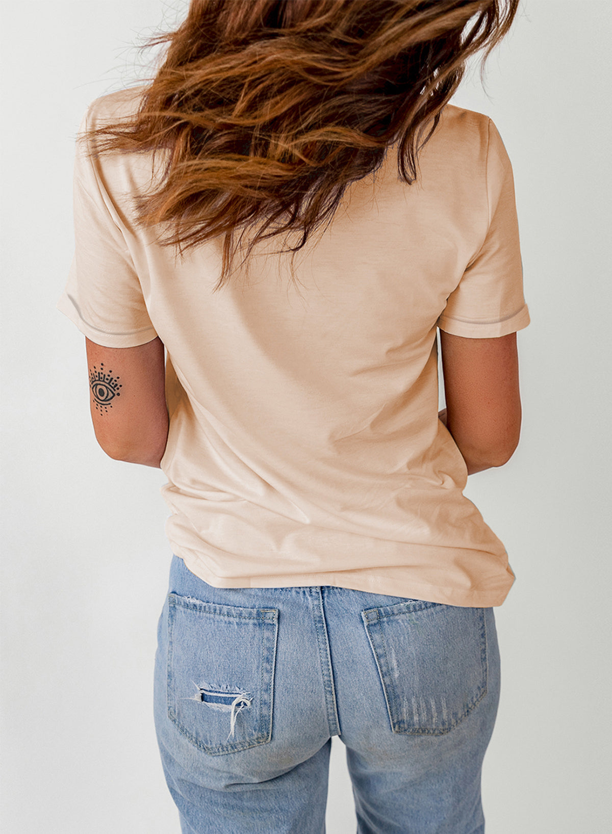 Khaki Western Poker Card Graphic T Shirt Graphic Tees 4c1d67f8fbb4c349