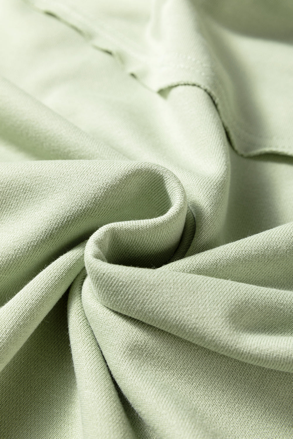 Laurel Green Floral Plaid Mixed Sleeve Raw Edge Relaxed French Terry Top Long Sleeve Tops 4d9630ce9259c7a2