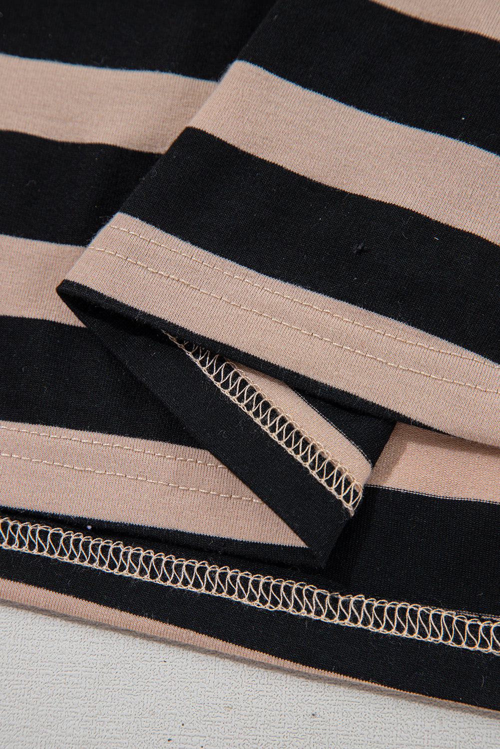 Black Striped Side Pockets T-shirt Maxi Dress Maxi Dresses 52cc9d1de25c3aa7