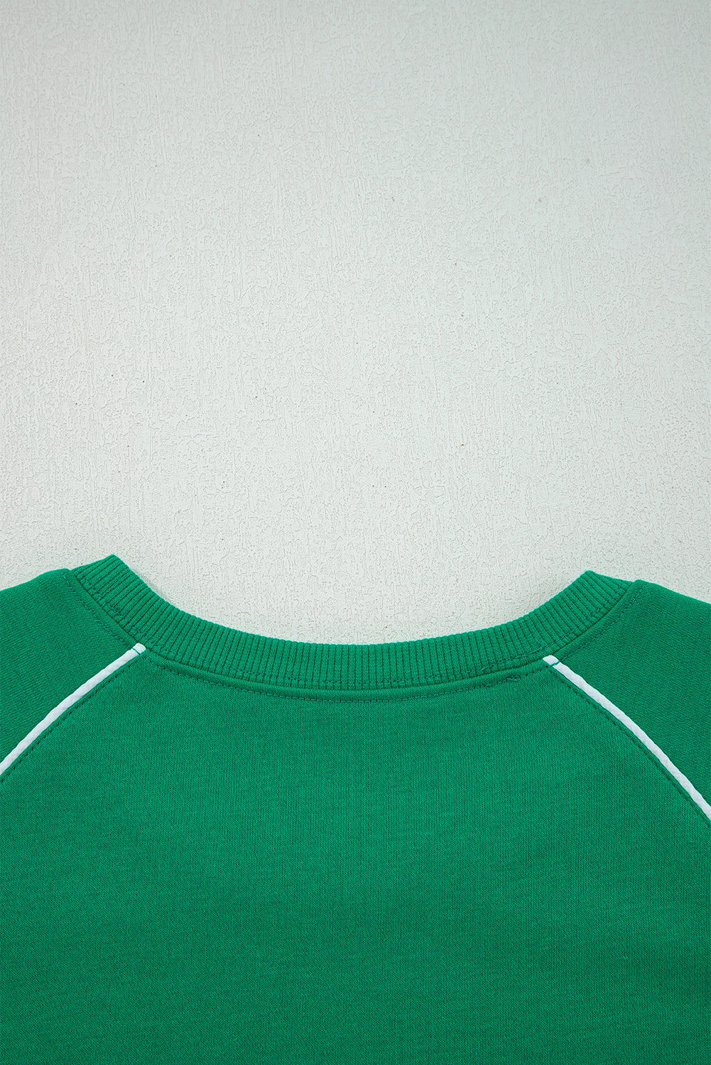 Black Contrast Piping Crewneck Pullover Mini Skirt Set Two Piece Skirt Sets 539877c2484616a6