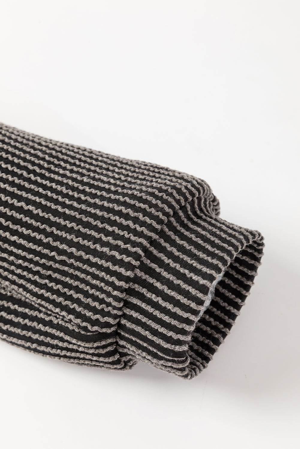 Carbon Grey Corded Long Sleeve Top and High Waist Shorts Set Two Piece Shorts Sets 5e8f299b2f9178eb