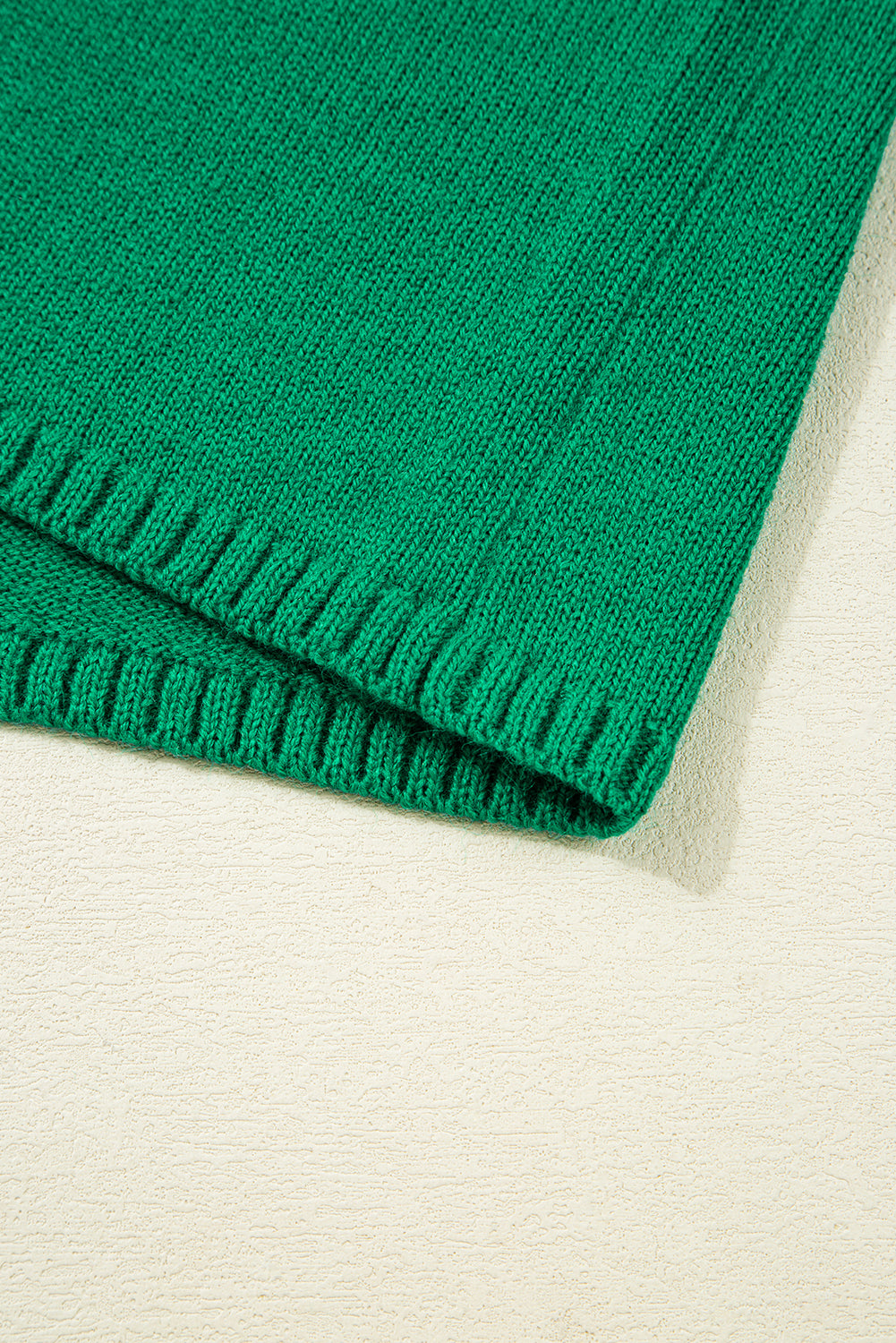 Bright Green Solid Color Button Drop Shoulder Knit Cardigan Cardigans 77d0f9c4ad78c2ad