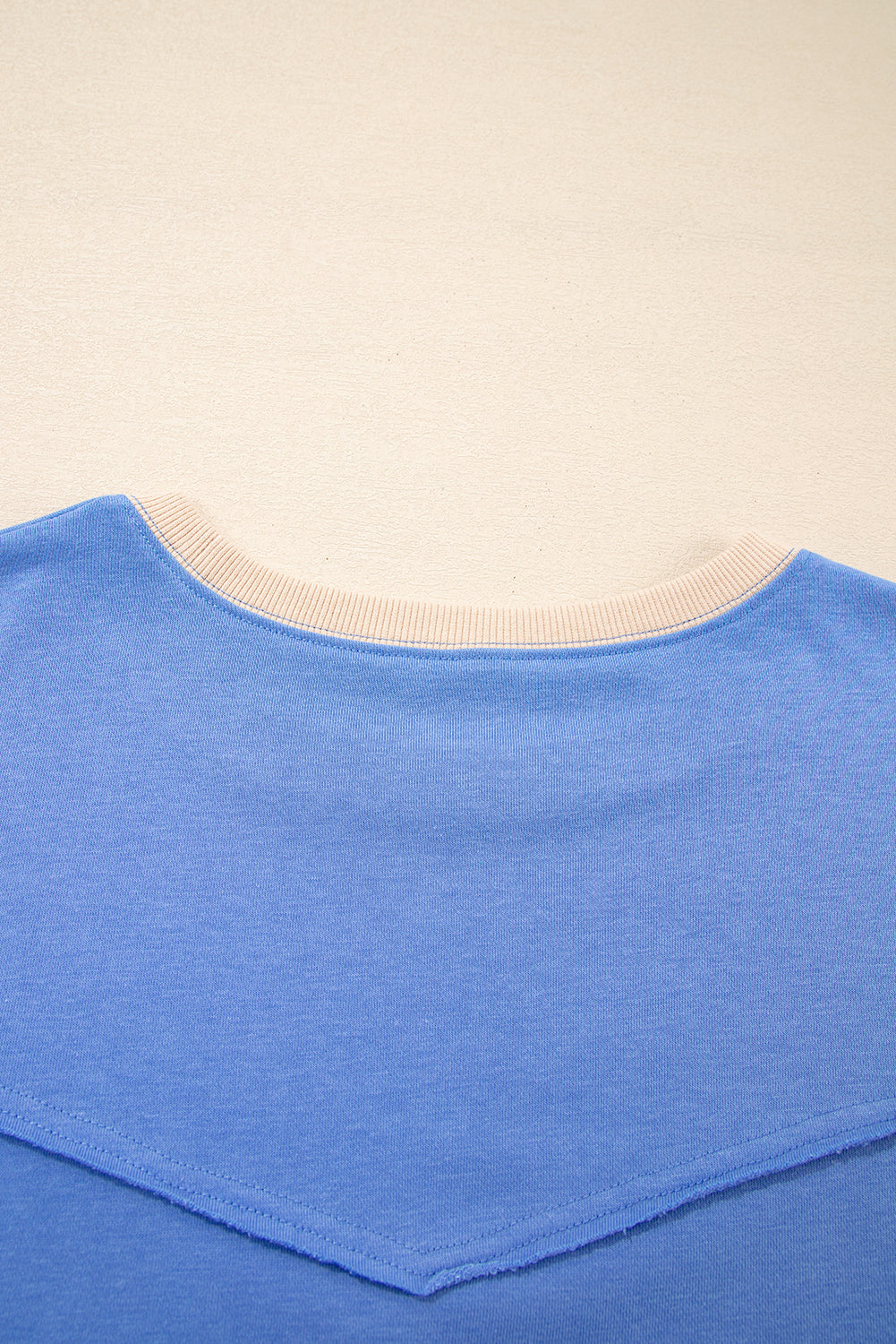 Blue Exposed Seam Floral Mixed Patchwork Plus Size Top Plus Size Tops 79170f83870c7134