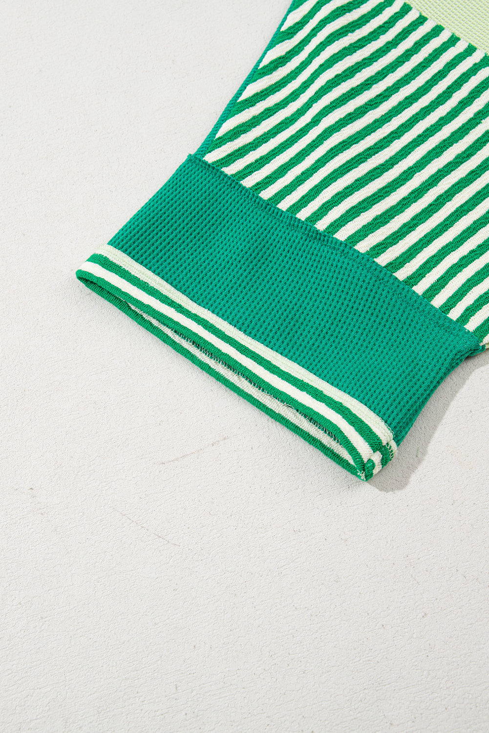 Pink Stripe Waffle Patchwork Plus Size T-Shirt Plus Size Tops 7be7c2139e285aa7