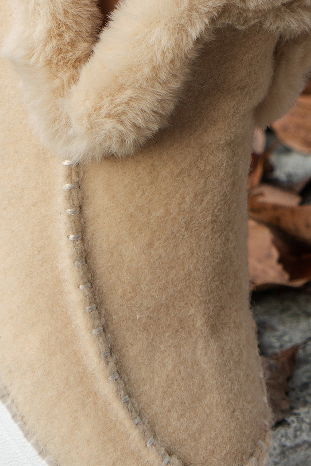 Carbon Grey Suede Stitching Patchwork Plush Lined Anklet Boots Boots 7fa2d2c465467500