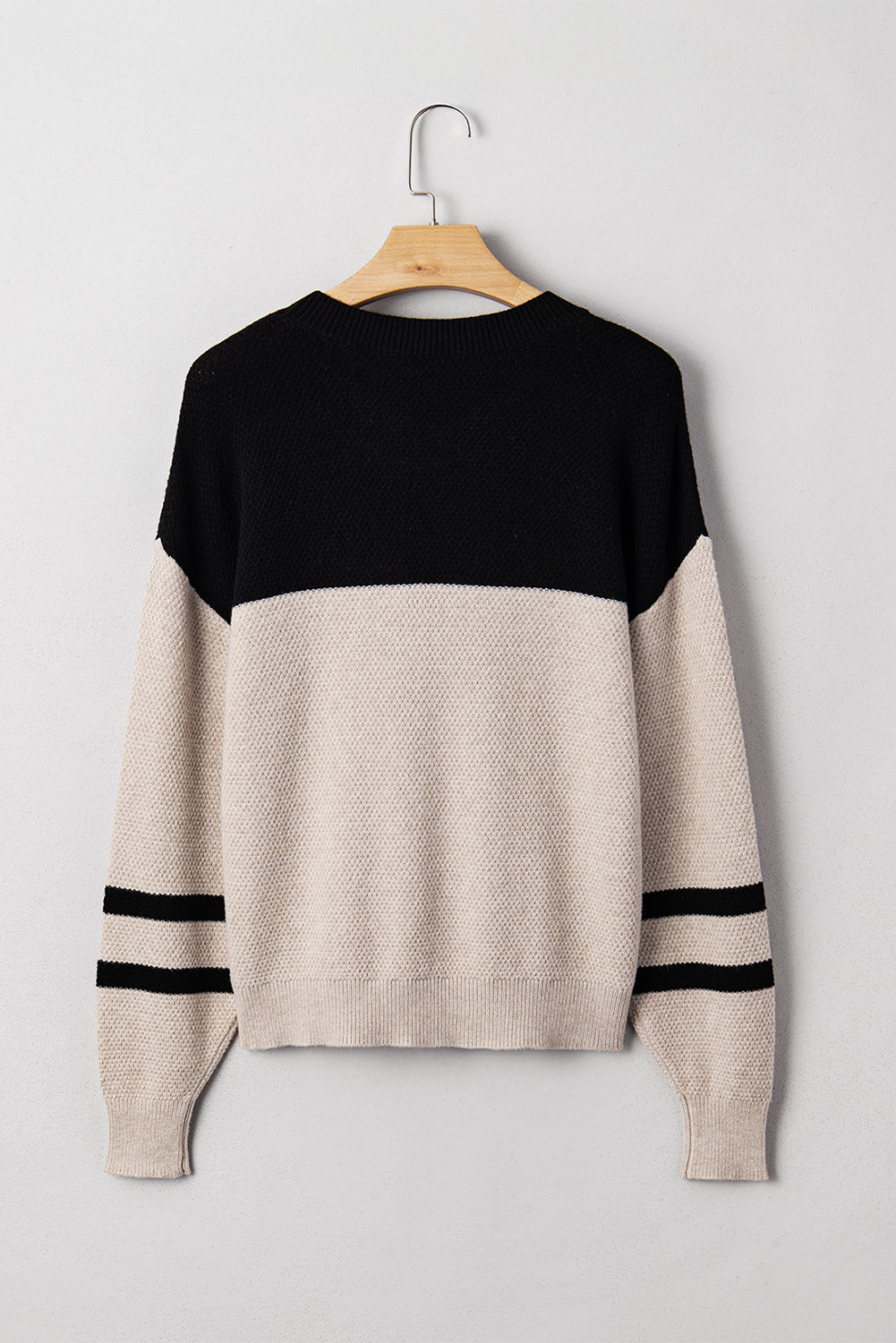 Parchment Colorblock Striped Sleeve Detail Knit Sweater Sweaters 825d146c8f17360d