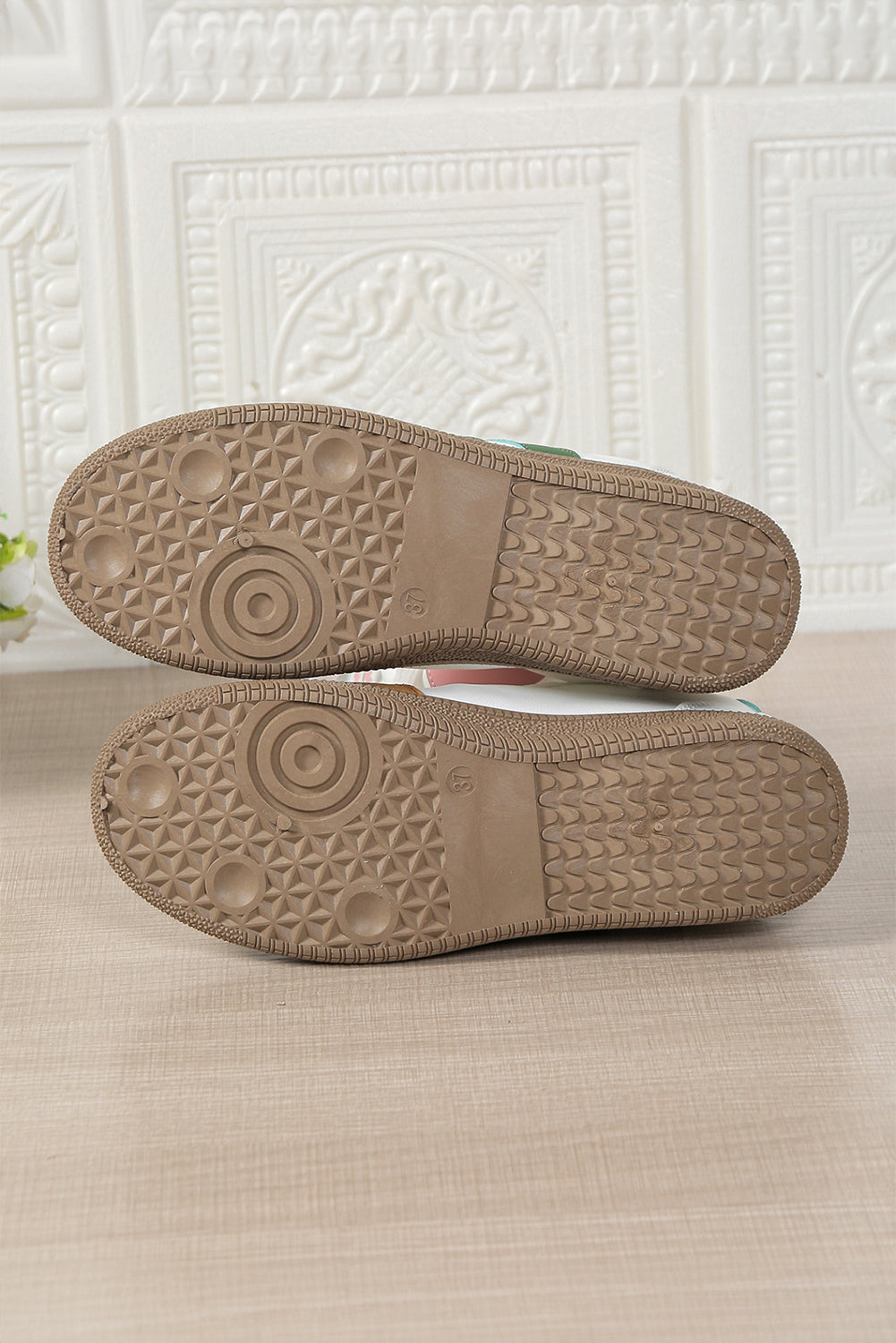 White Faux Leather Lace Up Flat Sneakers Sneakers 848b8006c731b50a