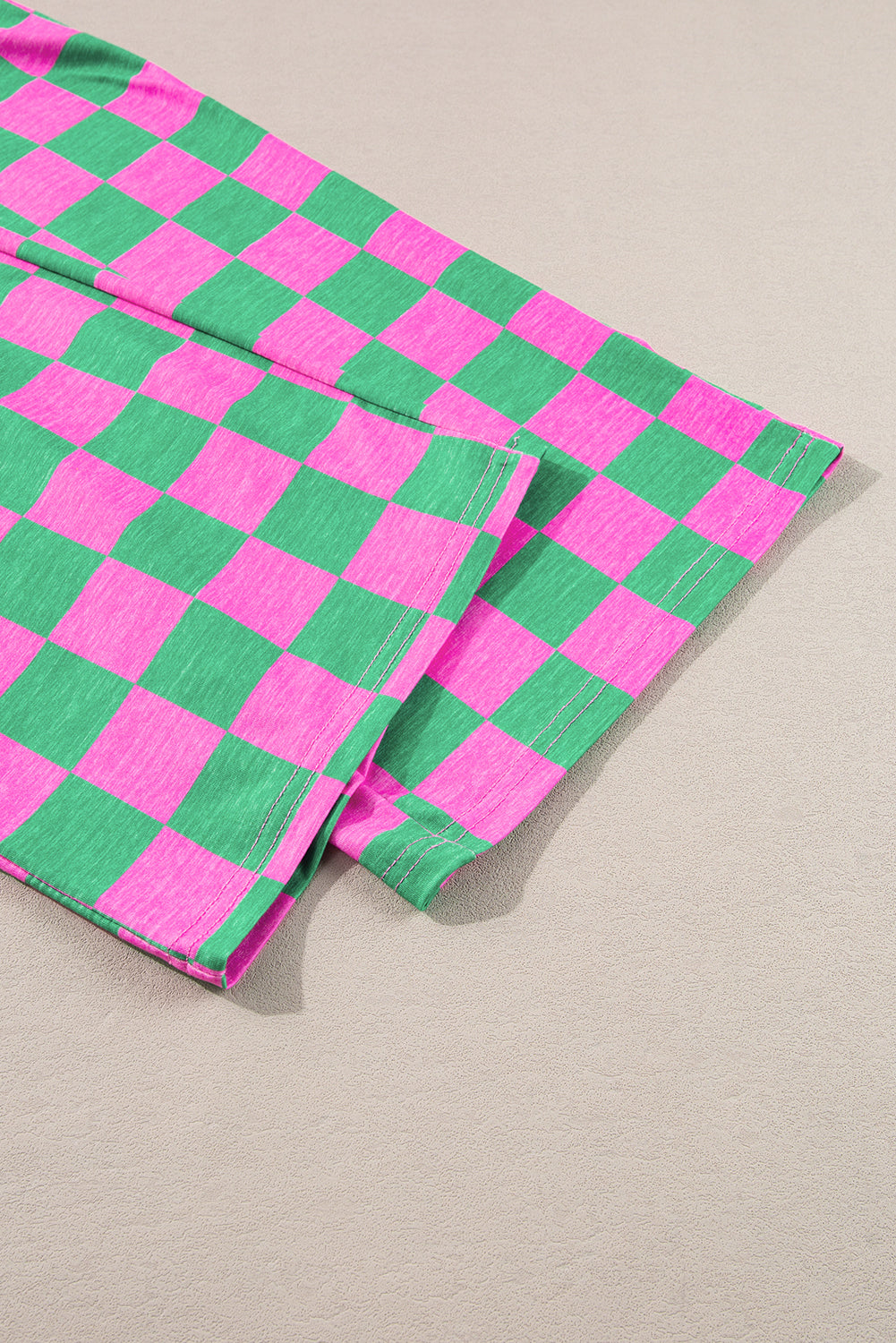 Green Checkered Print High Waist Wide Leg Pants Pants 850547d2a7995f26