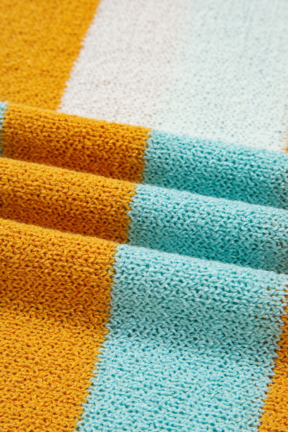 Jurassic Gold Colorblock Striped Pullover Sweater Sweaters 8f3066c3c9efb8a7