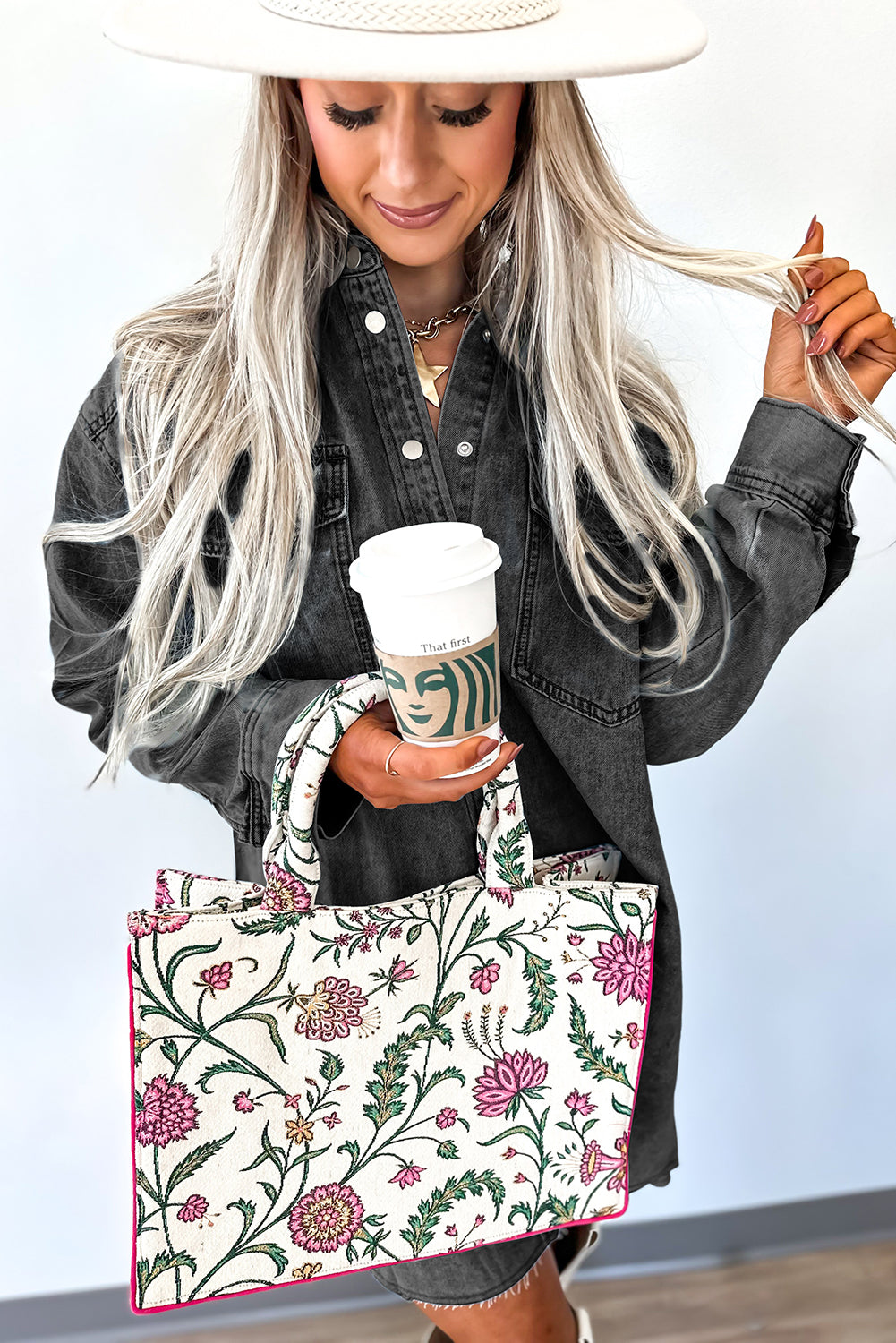 Medium Grey Chest Pocket Raw Hem Denim Loose Shirt Dress Short Dresses 981381fb36b28e46