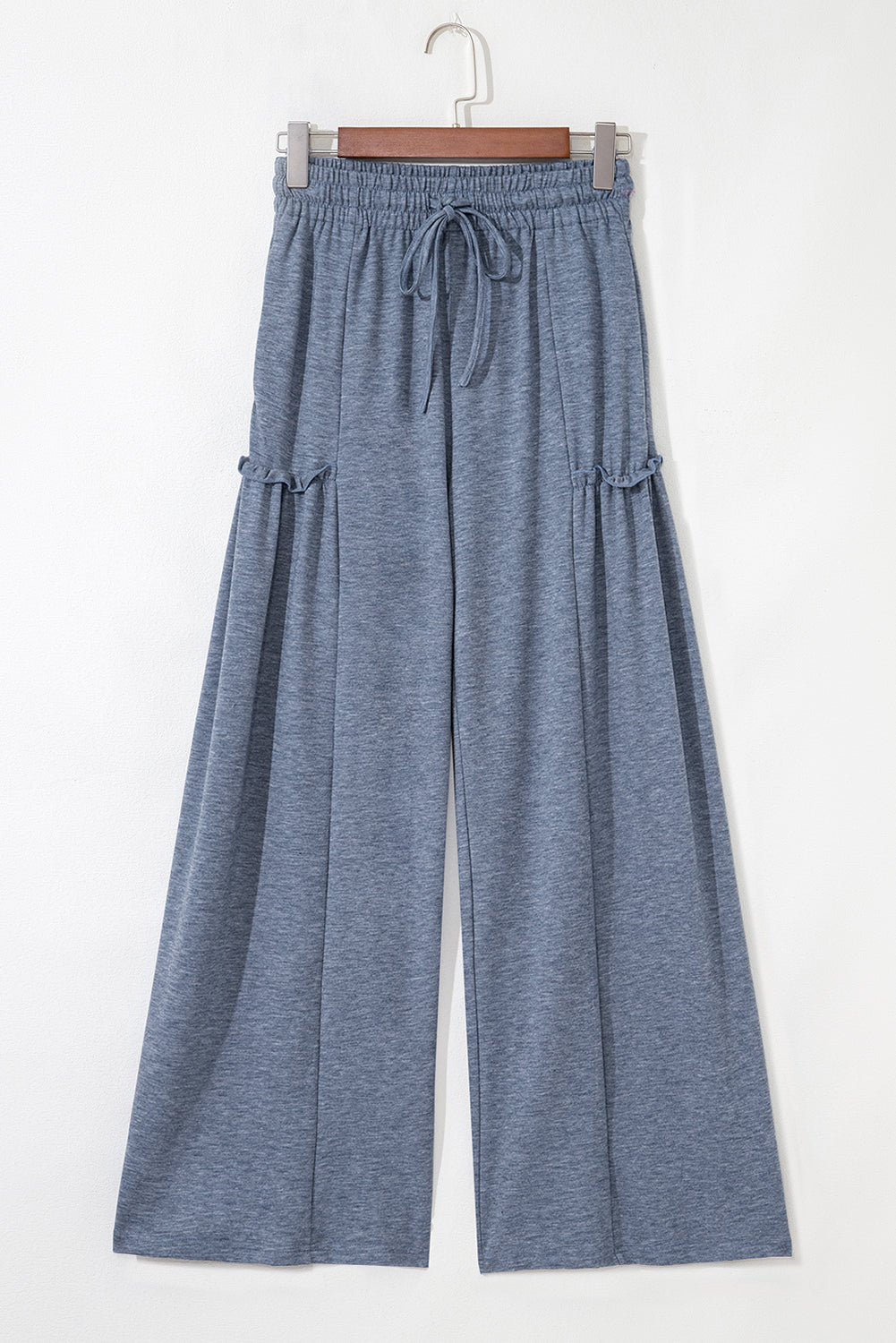 High-rise Frill Detail Wide Leg Loose Pants Pants 9c42d9b1d88182e8