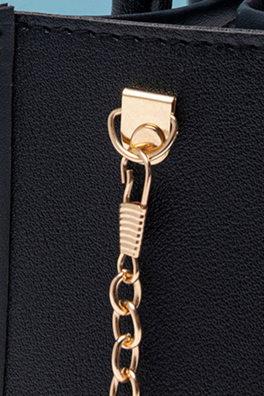 Black PVC PU Leather Chain Strap Clear Shoulder Bag Shoulder Bag a5a512c55a754533