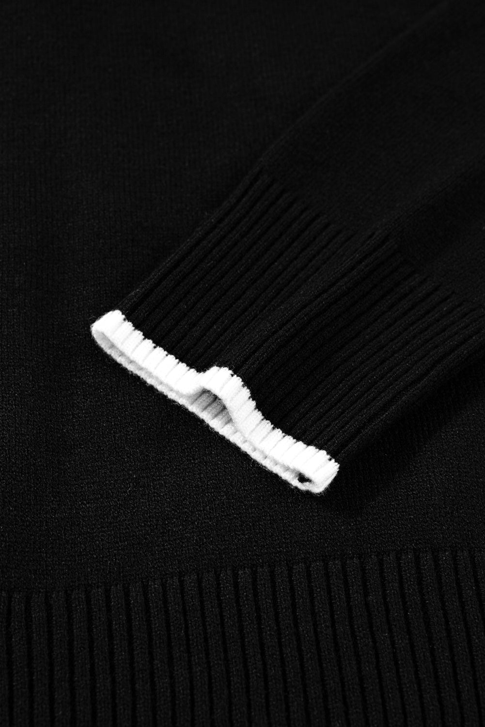 Fiery Red Contrast Trim Big Bow Accent Cropped Sweater Sweaters a959e3c102cd2040