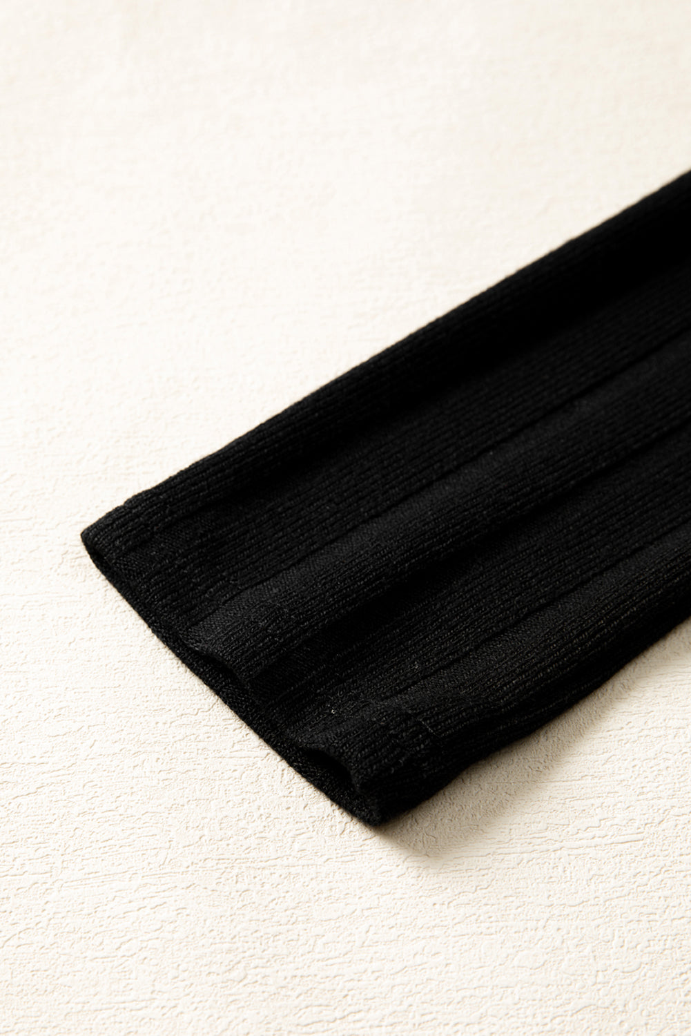 Red Dahlia Frilled Neck Ribbed Knit Patchwork Long Sleeve Mini Dress Short Dresses af37d6d08f492a65