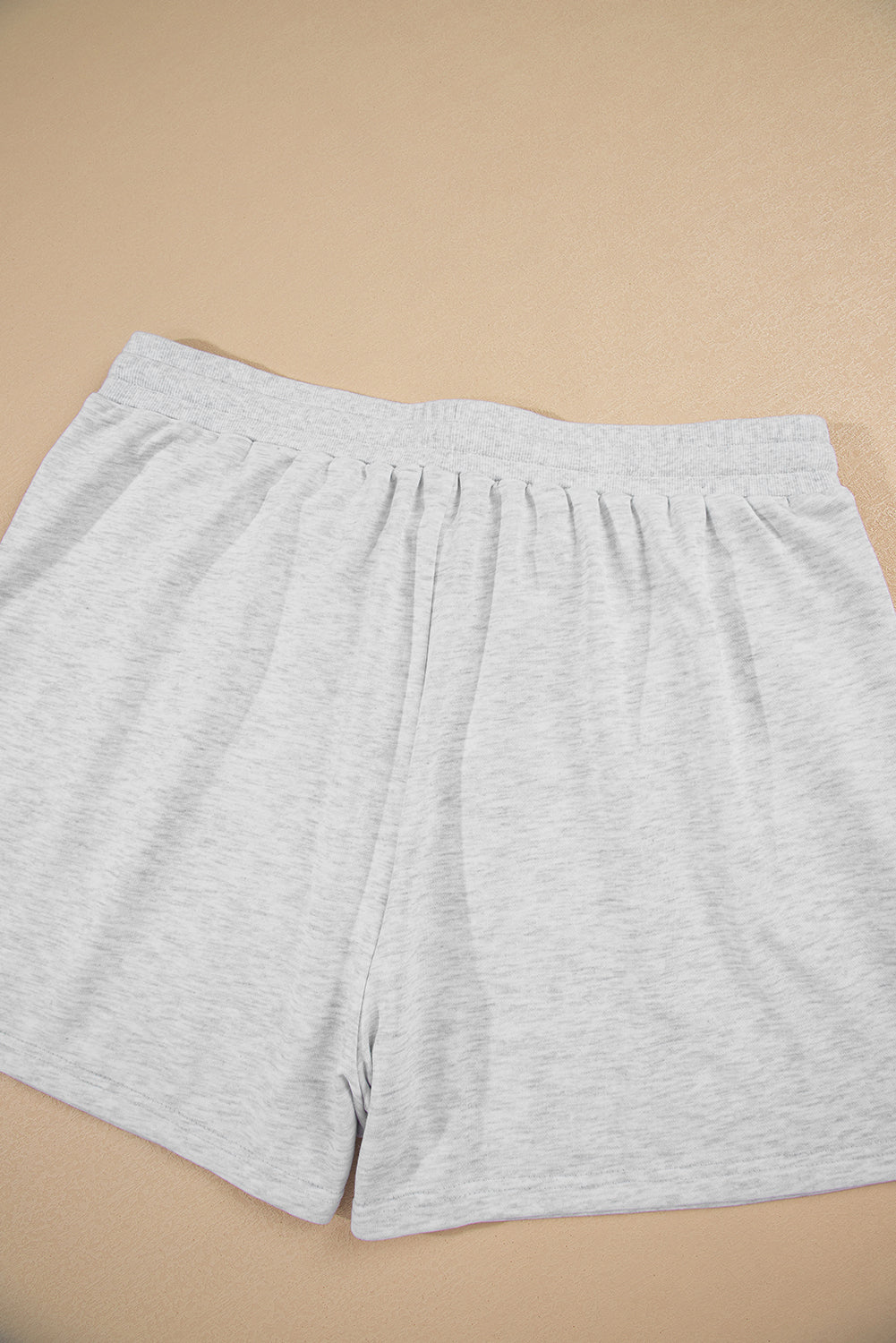 Light Grey Uneven Hem Colorblock Patchwork Pullover Shorts Plus Size 2pcs Outfit Plus Size Matching Sets af38f32acc6447a8