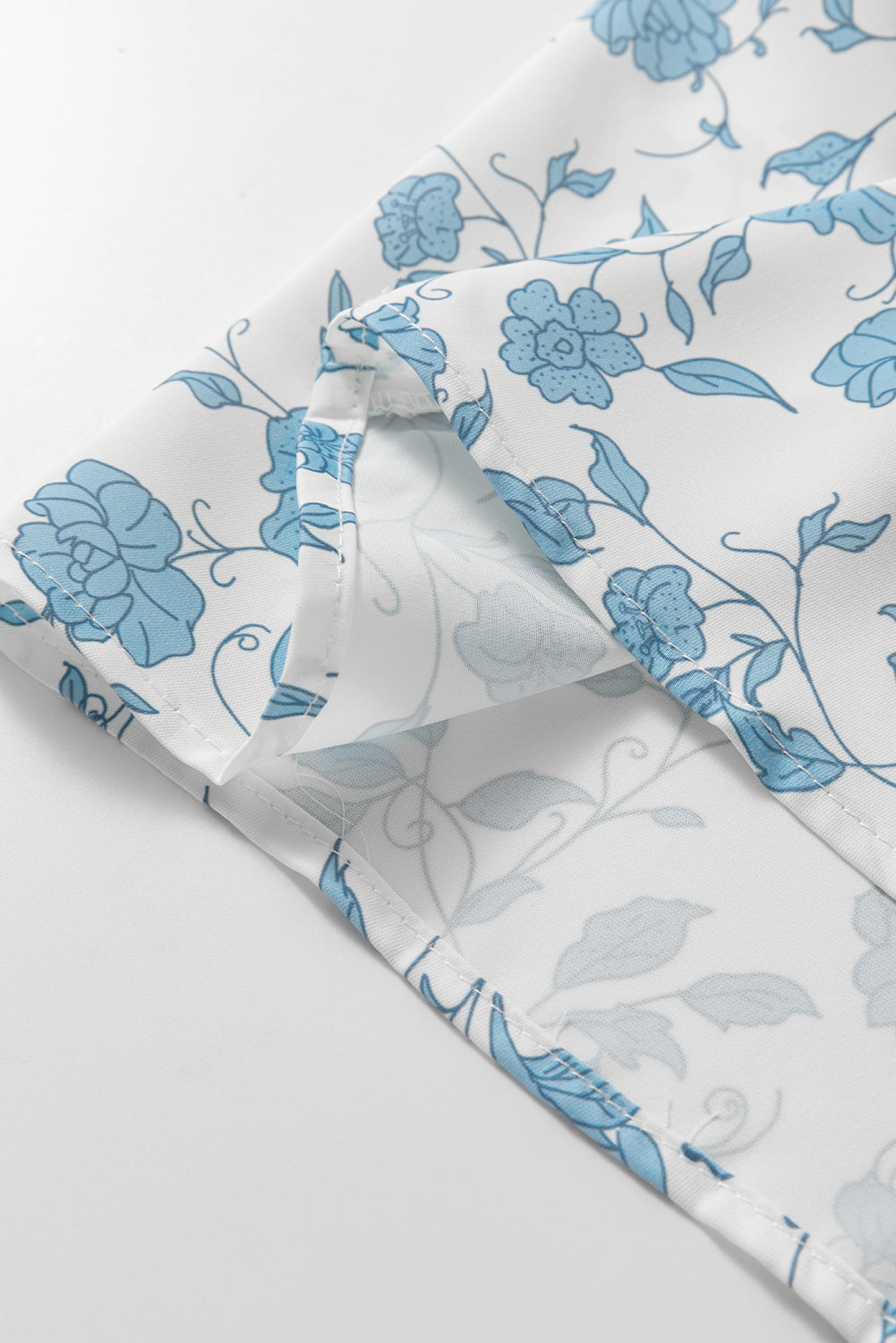 Sky Blue Leopard Bow Front Puff Sleeve Mini Dress Short Dresses af467558404ac710