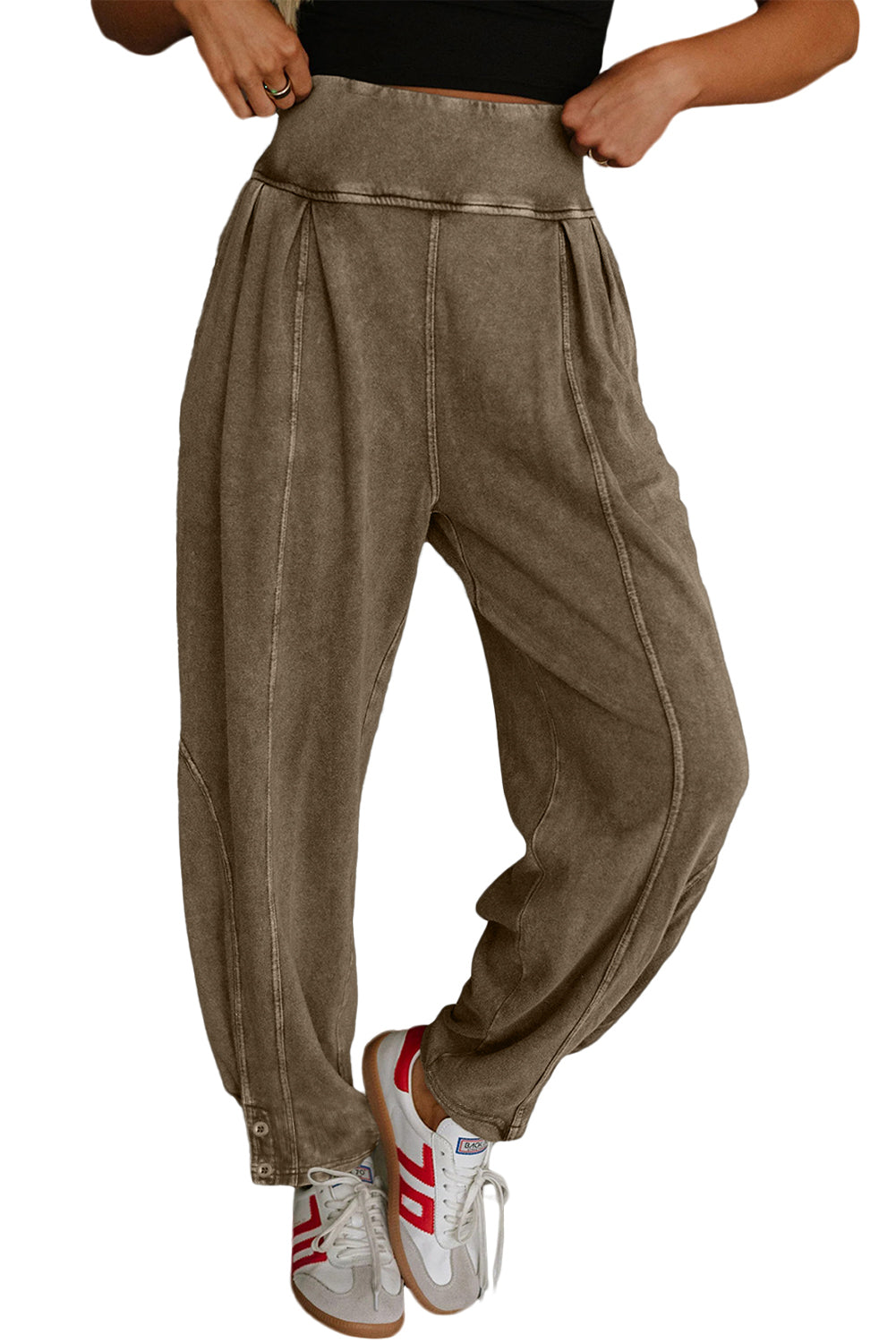 Elmwood Mineral Wash Jogger Style High Waist Pants Pants b5cea4e4fac0699b