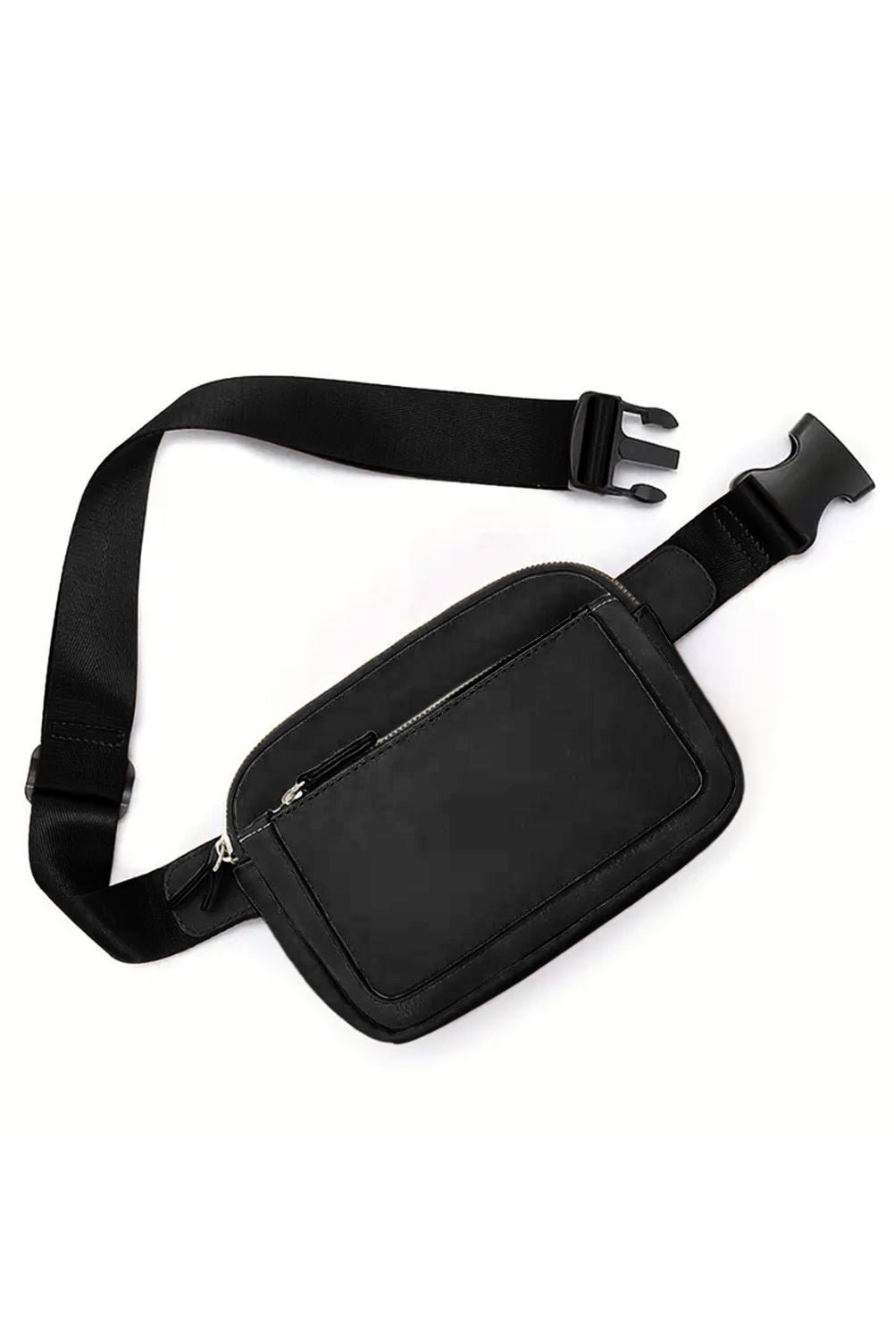Black Minimalist Multi-zipped Crossbody Bag Crossbody Bags c4b8cbc3d8a11dfa