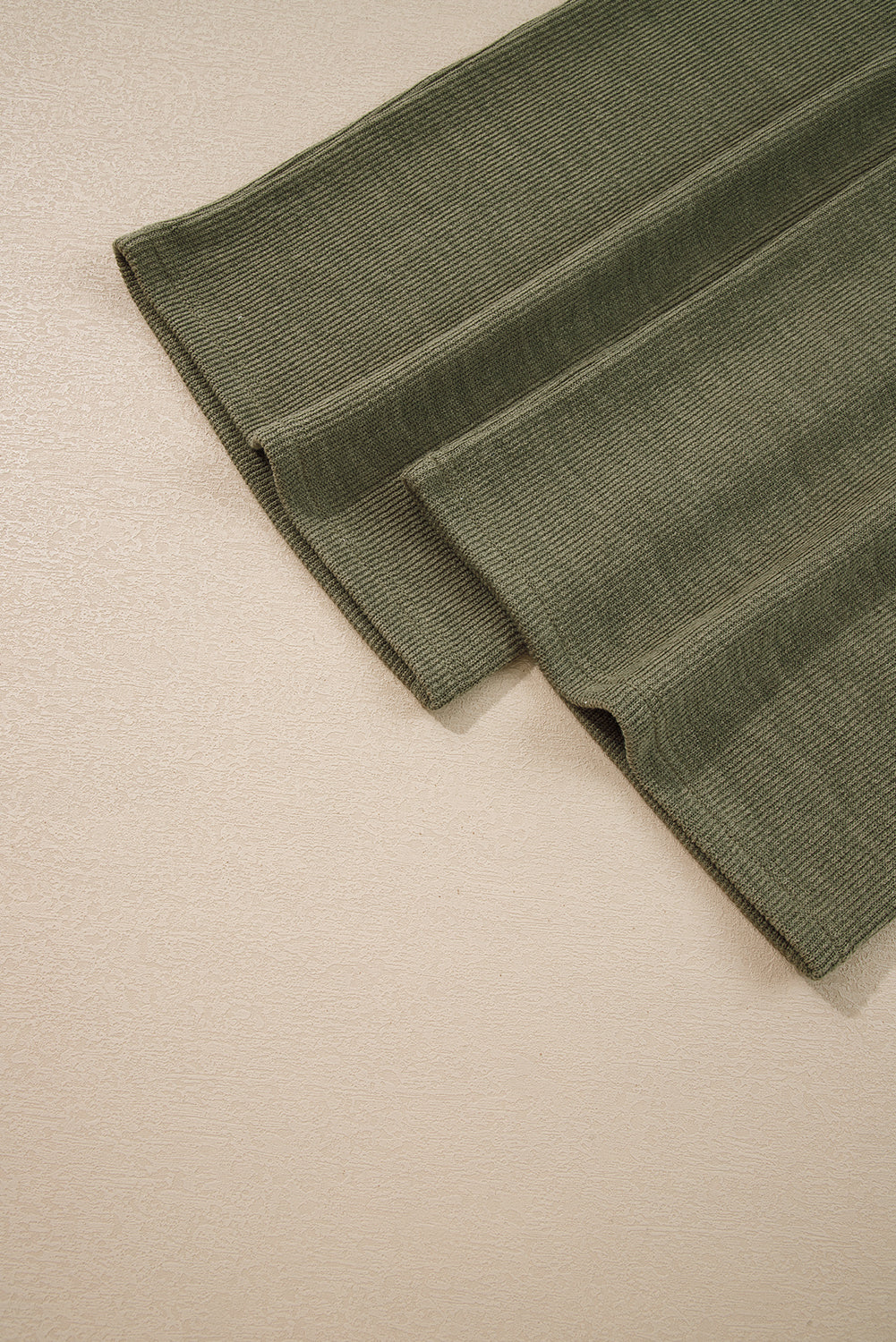 Laurel Green Solid Color Knit Loose Straight Leg Casual Overall Jumpsuit Jumpsuits c7e4ba3eac400b44