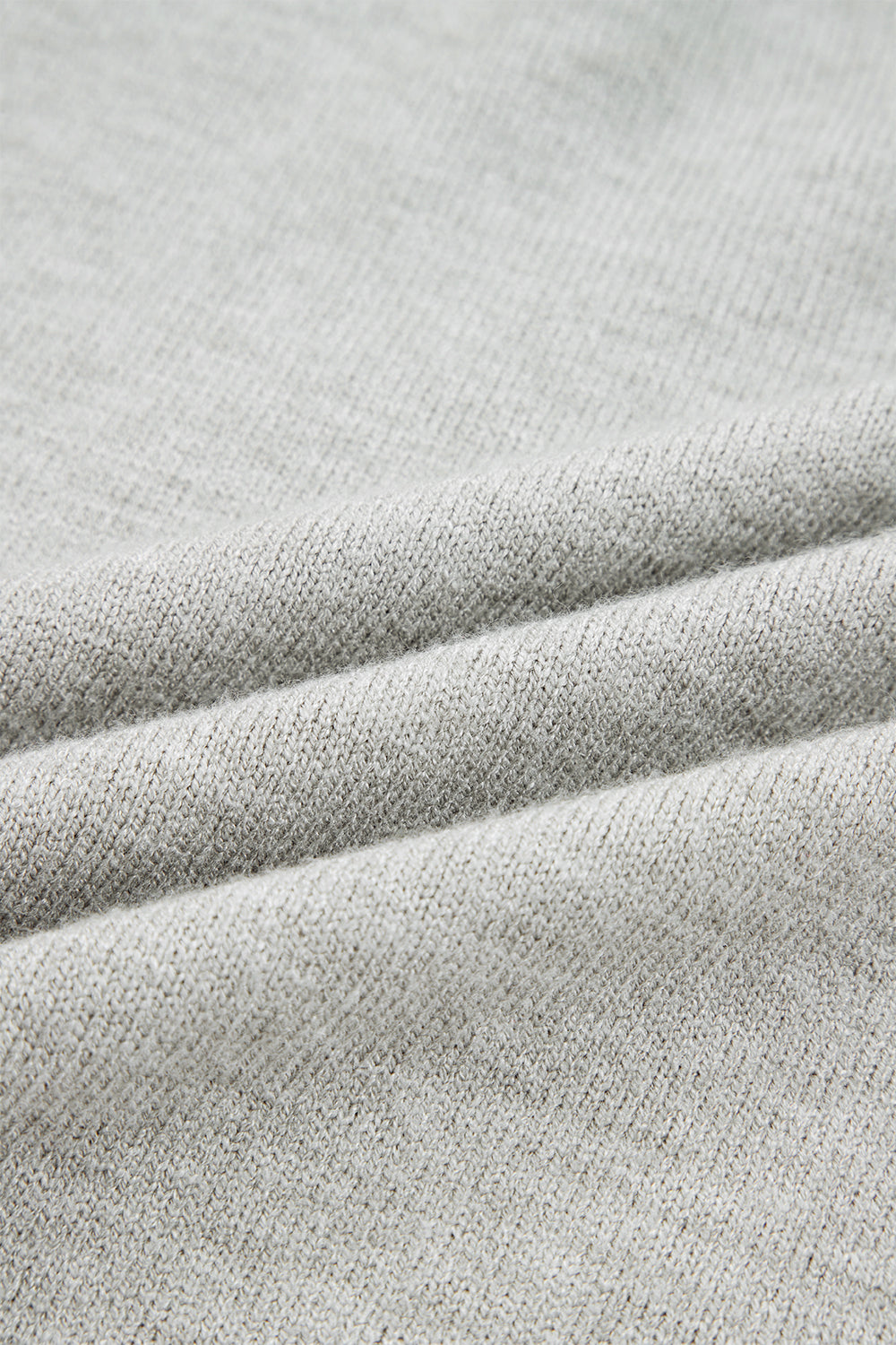 Light Grey Button Keyhole Lace Patchwork Drop Shoulder Sweater Sweatshirts & Hoodies c86542577e6c53f6