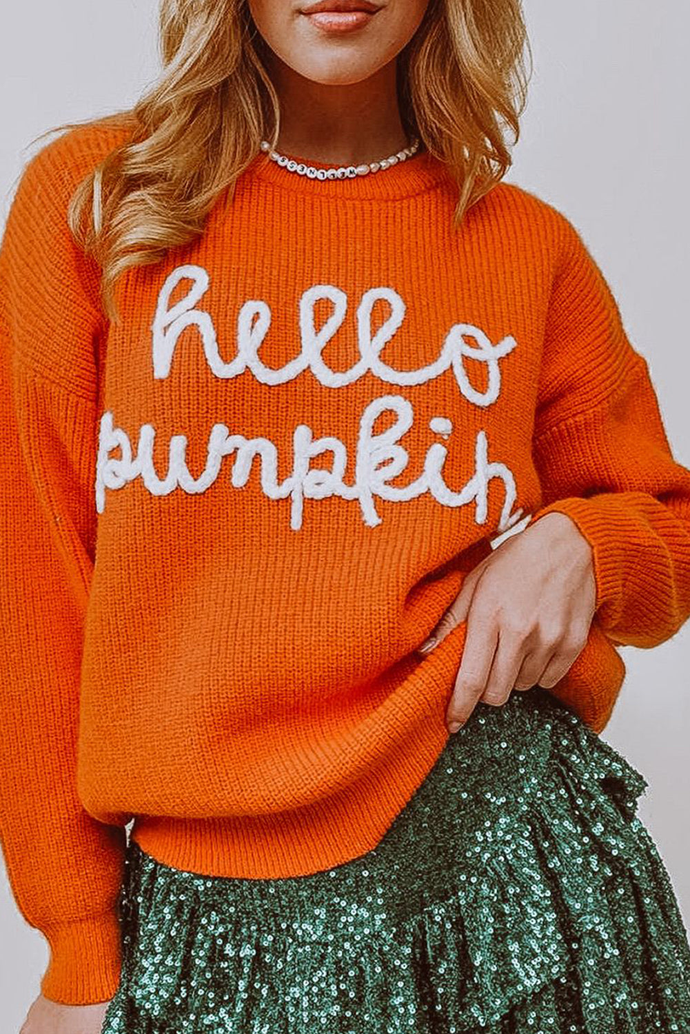 Flamingo Hello Pumpkin Graphic Sweater Sweaters d76163202ccaae11