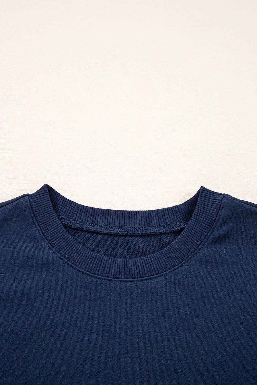 White Preppy Striped Sleeve Loose Sweatshirt Sweatshirts & Hoodies e13f7467e9aa43d8