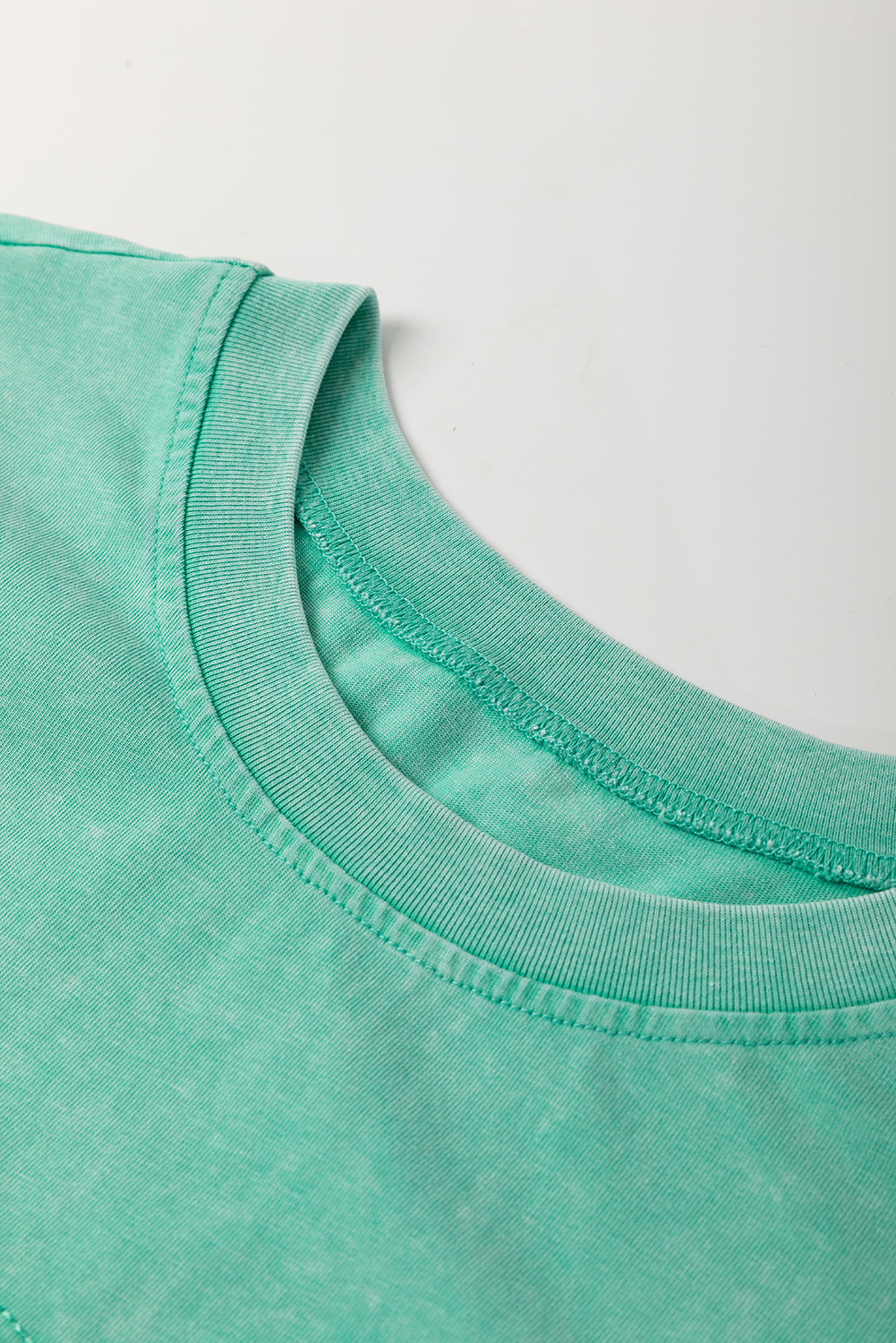 Sky Blue Mineral Wash Flower Patchwork Mini T Shirt Dress Short Dresses e1f8425f49eb7c90