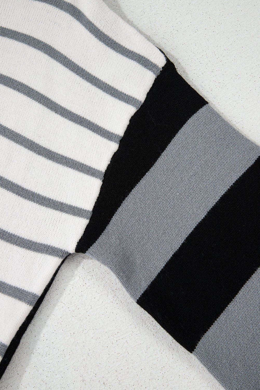 Orange Striped Colorblock Pullover Sweater Sweaters e5aeb89555e29c64