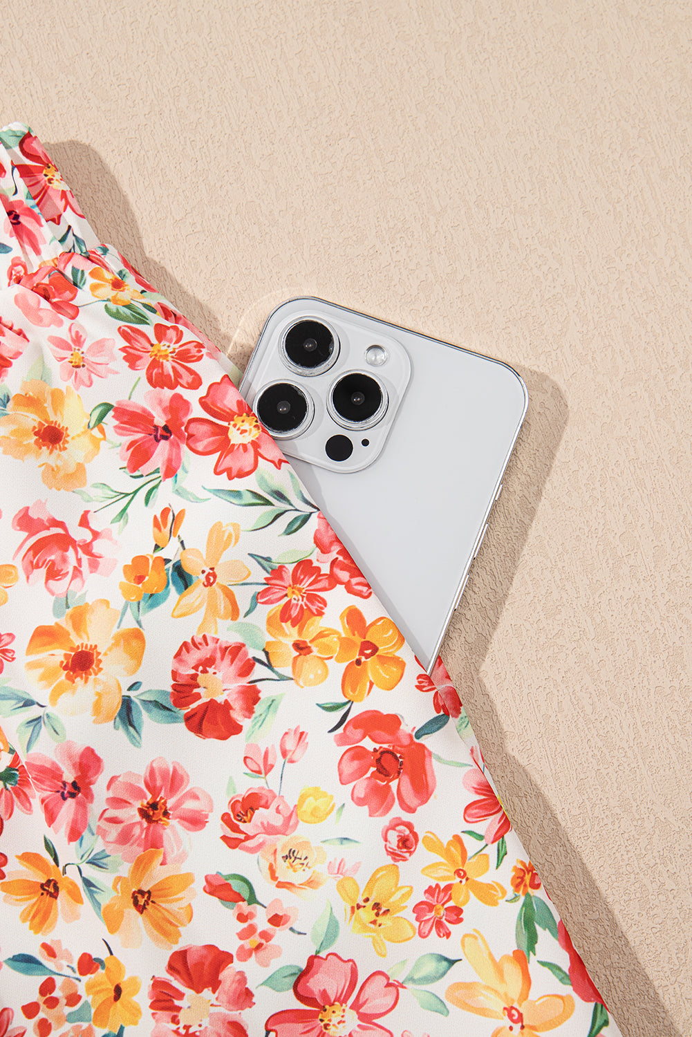 Pink Boho Floral Bandeau Top and High Waist Wide Leg Pants Set Two Piece Pants Sets f2e2b45d8a20ff6d