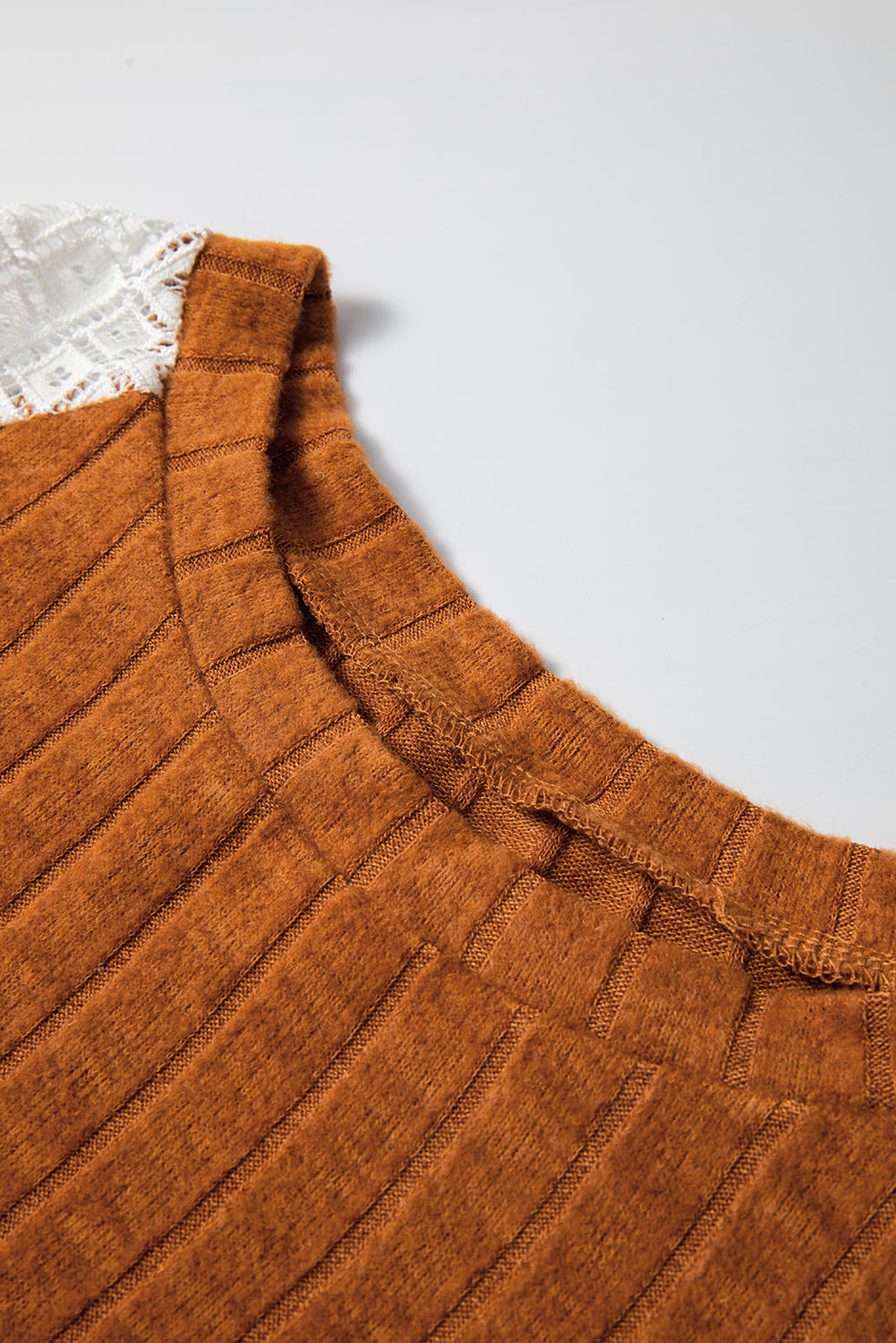 Laurel Green Floral Patchwork Raglan Sleeve Ribbed Blouse Long Sleeve Tops f40206d3bf46919e