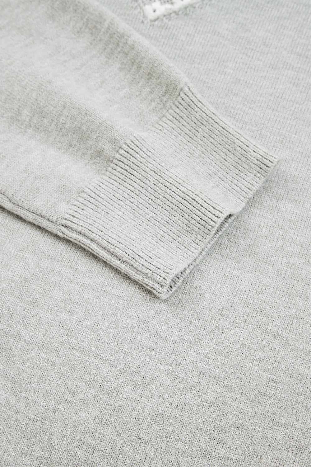 Light Grey Button Keyhole Lace Patchwork Drop Shoulder Sweater Sweatshirts & Hoodies f8259fd9316b4c5d