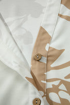 Khaki Abstract Print Ruffle Sleeve Tiered A-line Plus Size Long Dress Plus Size Dresses 0075c9f959a62bcb