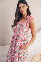 Green Floral Lace Tied Strap Empire Waist Maxi Dress Maxi Dresses 01421dfb704b8efe