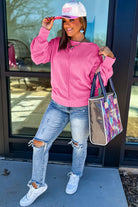 Bonbon Twist Ribbed Exposed Seam Detail Plus Size Top Plus Size Tops 0347d4cf4b2e6e4a