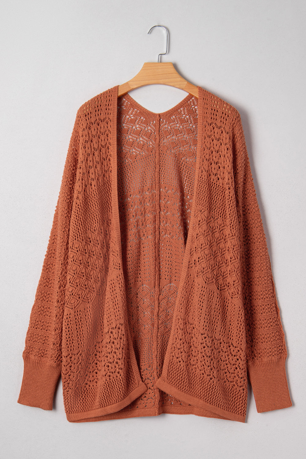 Redwood Burl Mixed Pattern Knitted Open Front Plus Size Cardigan Plus Size Sweaters&Cardigans 04eada0c1dab2cb1