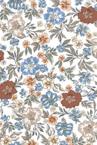 Brown Plaid Frilled Trim V Neck Floral Long Sleeve Blouse Blouses & Shirts 066b4b09e032efd0